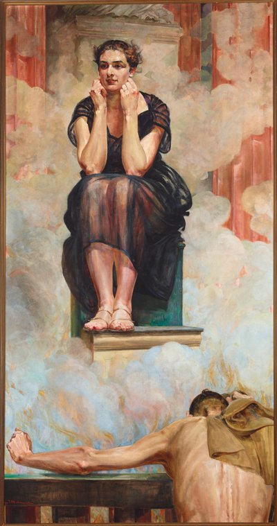 Pythia door Jacek Malczewski