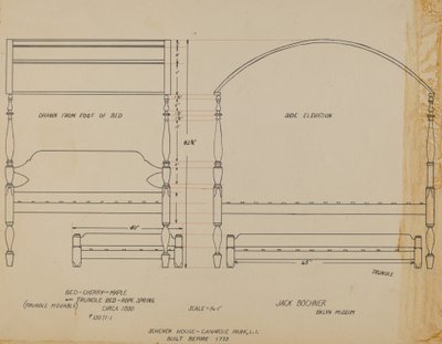 Bed en onderschuifbed door Jack Bochner