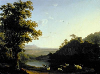 Romeins landschap door Jacob Philippe Hackert