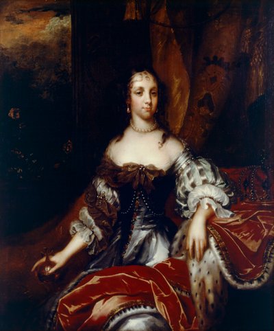 Koningin Catharina van Braganza c.1665 door Jacob (attr. to) Huysmans