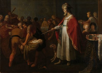 De gelijkenis van de onwaardige bruiloftsgast door Jacob Adriaensz. Backer (attributed to)
