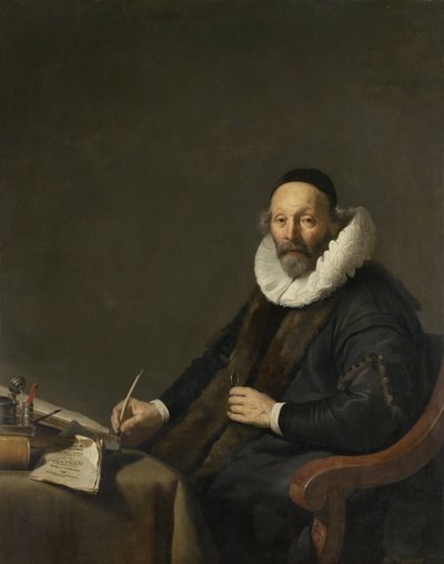 Johannes Wtenbogaert (1557-1644). Remonstrantse predikant in Den Haag door Jacob Adriaensz. Backer