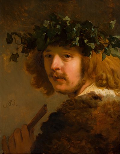 Herder met een fluit (zelfportret), ca. 1637 door Jacob Adriaensz. Backer