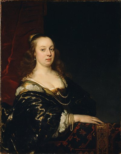 Portret van een vrouw door Jacob Adriensz Backer