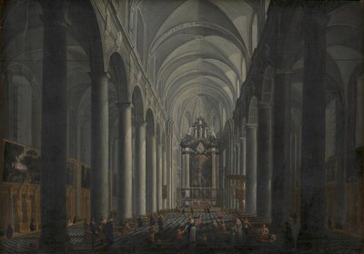 Interieur van de Jezuïetenkerk in Brugge door Jacob Balthasar Peeters