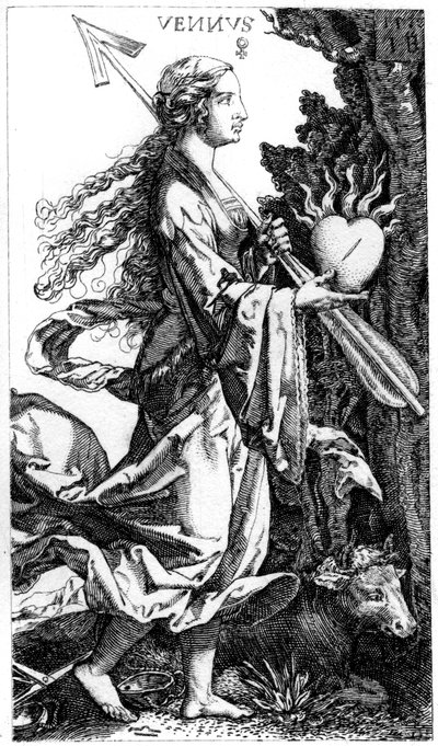 Venus, ca. 1520s, 1849 door Jacob Binck