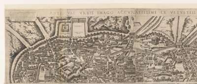 Plattegrond van Rome ten tijde van keizer Augustus door Jacob Bos