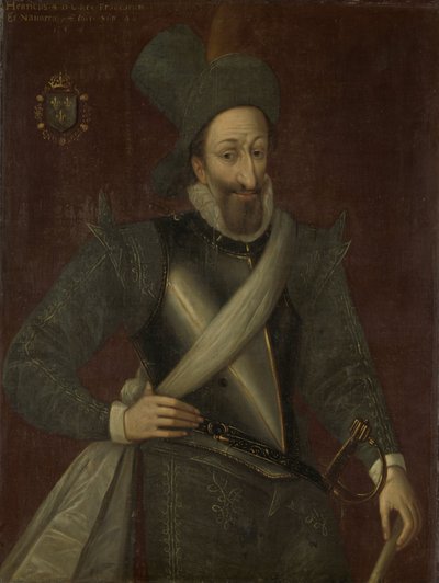Henri IV (1553-1610), Koning van Frankrijk door Jacob Bunel (manner of)