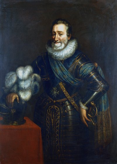 Hendrik IV, eerste Bourbonkoning van Frankrijk, ca. 1589-1610 door Jacob Bunel