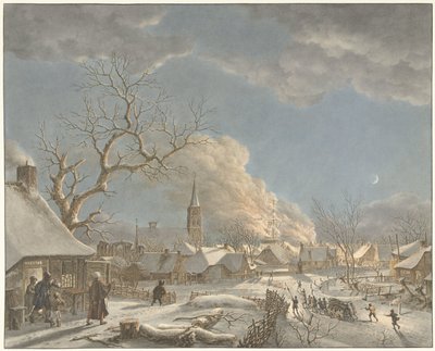 Winter, nacht en vuur door Jacob  Cats