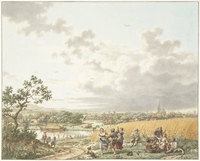 Zomer, middag en lucht De vier seizoenen, tijden van de dag en elementen (serietitel) door Jacob  Cats