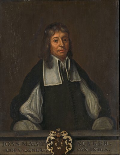 Portret van Joan Maetsuyker, Gouverneur-Generaal van Nederlands-Indië door Jacob Coeman (copy after)
