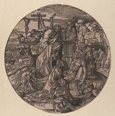 Bewening en graflegging van Christus door Jacob Cornelisz van Oostsanen