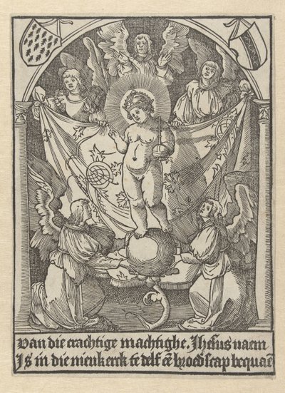 Bidprent voor broederschap van Jezus door Jacob Cornelisz van Oostsanen
