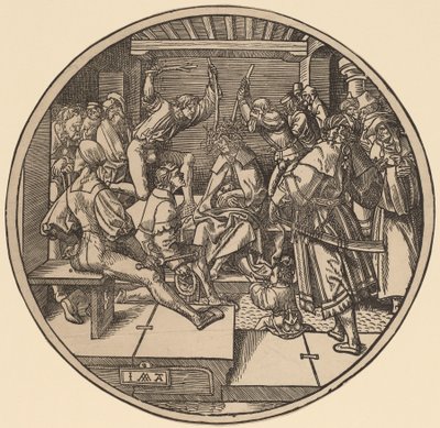 Christus gekroond met doornen door Jacob Cornelisz van Oostsanen