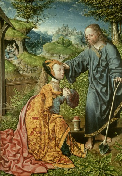 Christus als tuinman door Jacob Cornelisz van Oostsanen