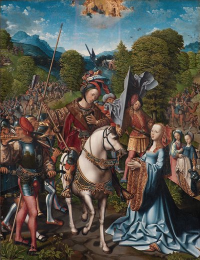 David en Abigail door Jacob Cornelisz van Oostsanen
