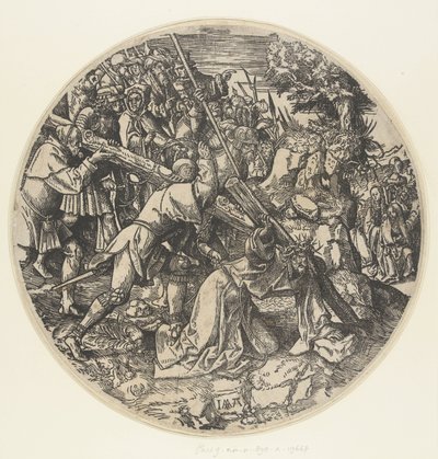 Kruisdraging De Ronde Passie (serie titel) door Jacob Cornelisz van Oostsanen