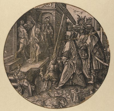 Pilatus toont Christus aan het volk (Ecce Homo) door Jacob Cornelisz van Oostsanen