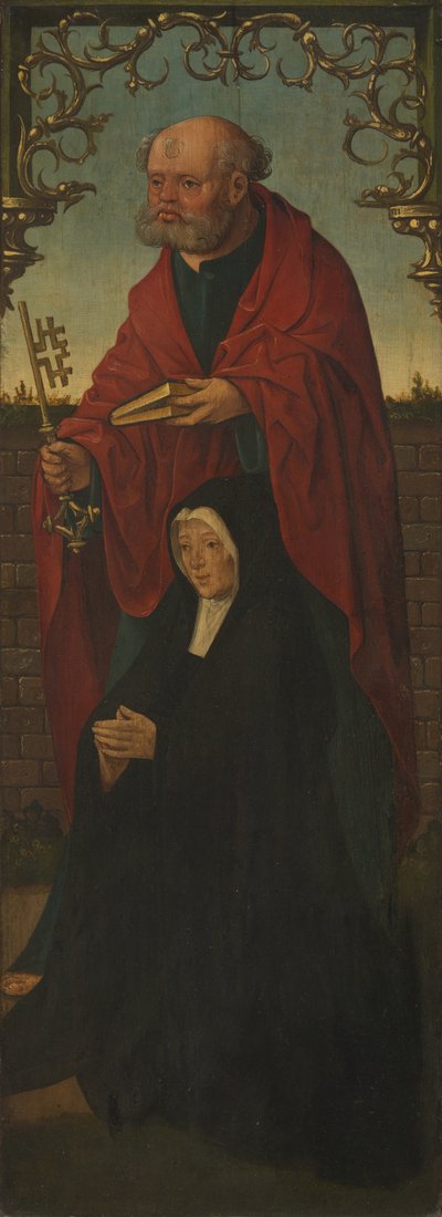 Sint Pieter en een Donor, Sint Thomas omgekeerd, 1520-1525 door Jacob Cornelisz. van Oostsanen