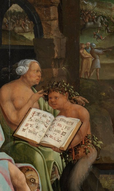 Saul en de Heks van Endor door Jacob Cornelisz van Oostsanen