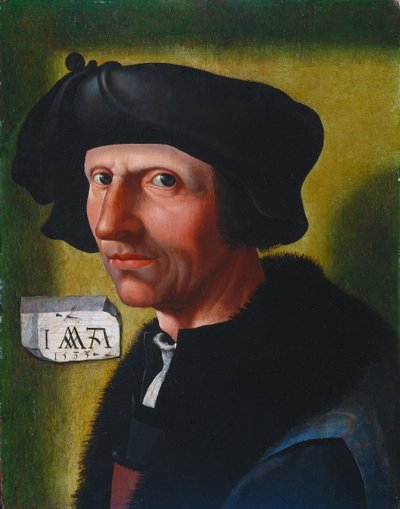 Zelfportret, 1533 door Jacob Cornelisz van Oostsanen