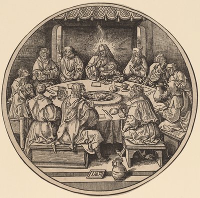 Het Laatste Avondmaal door Jacob Cornelisz van Oostsanen after Albrecht Dürer
