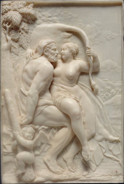 Hercules en Deianira door Jacob Dobbermann