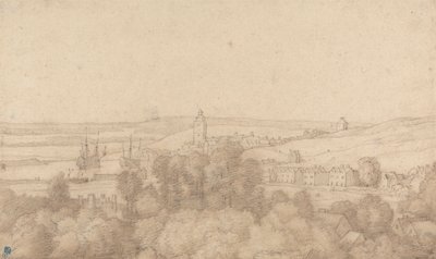 Een uitzicht op Chatham vanuit het westen door Jacob Esselens