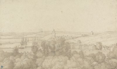Een uitzicht op Chatham vanuit het westen door Jacob Esselens