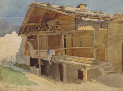 Boerderij in Aanbouw, 1829 door Jacob Gensler
