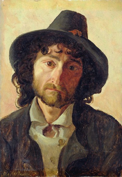 Hoofd van een man, 1841 door Jacob Gensler