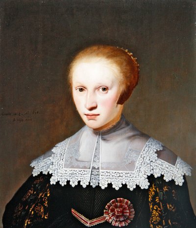 Portret van een jongedame, 10 1/2 jaar oud door Jacob Gerritsz Cuyp