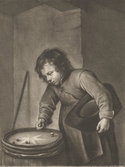 Jongen die knikkers speelt door Jacob Gole