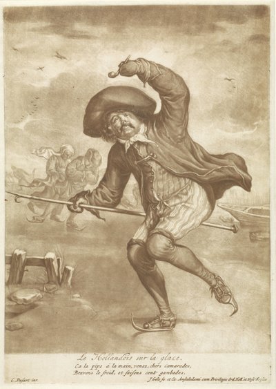 Schaatsenrijder door Jacob Gole