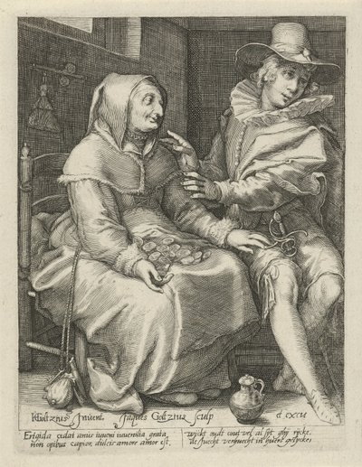 Ongelijke liefde door Jacob Goltzius (II)