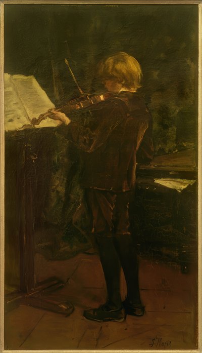 De Vioolspeler door Jacob Hendricus Maris