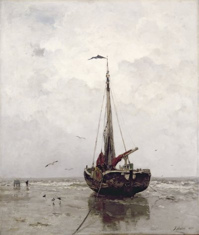 De vissersboot door Jacob Henricus or Hendricus Maris