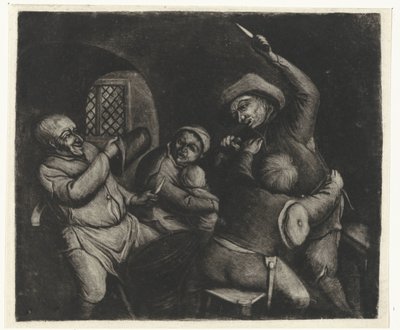 Vechtende mannen door Jacob Hoolaart