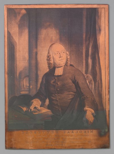 Portret van Nicolaas van Tetterode door Jacob Houbraken (signed by artist)