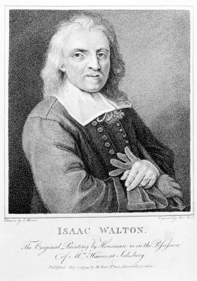 Portret van Isaac Walton (1593-1683) gegraveerd door Marino Bovi (1758-1805) 1794 door Jacob Huysmans