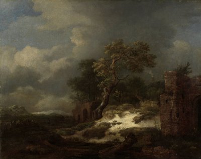 Landschap met ruïnes door Jacob van Ruisdael