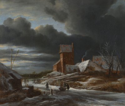 Winterlandschap door Jacob van Ruisdael