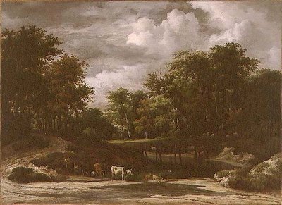 Een Boslandschap door Jacob van Ruisdael