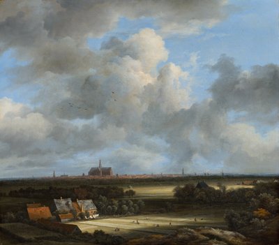 Gezicht op Haarlem met Bleekvelden door Jacob van Ruisdael