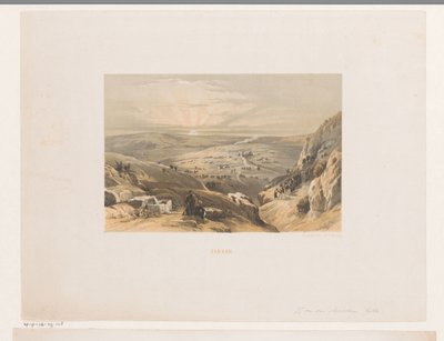 Gezicht op Canaan met zonsopkomst door Jacob Jan van der Maaten (attributed to)
