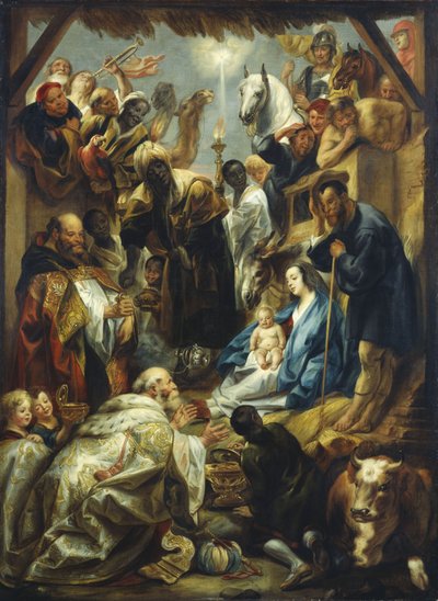 Aanbidding der Koningen door Jacob Jordaens
