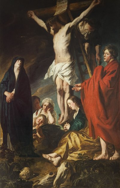 Christus aan het kruis door Jacob Jordaens