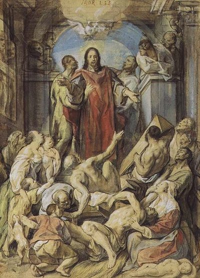 Christus de Wonderdoener door Jacob Jordaens