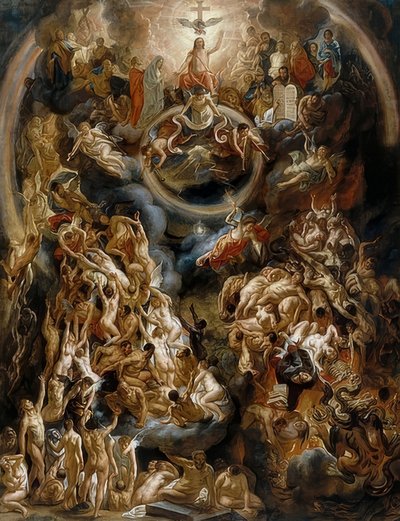 Het laatste oordeel. 1653 door Jacob Jordaens